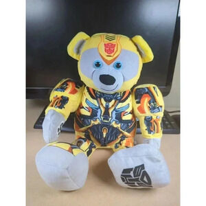 Build A Bear BAB Transformers Bumblebee 17" Plush Movable Arms and Mask 2016